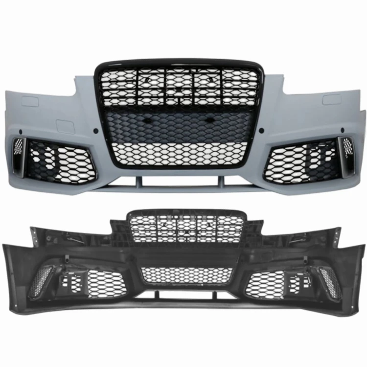 AUDI A6 C6 2004-2011 RS LOOK ZDERZAK KOMPLETNY PRZÓD GRILL ATRAPA ZAŚLEPKA