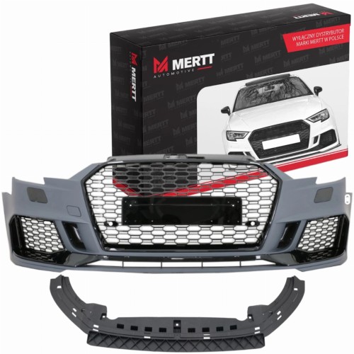 AUDI A3 8V 2017- LIFT ZDERZKA KOMPLETNY RS LOOK GRILL ATRAPY ZAŚLEPKI PRZÓD