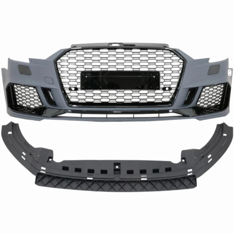 AUDI A3 8V 2017- LIFT ZDERZKA KOMPLETNY RS LOOK GRILL ATRAPY ZAŚLEPKI PRZÓD