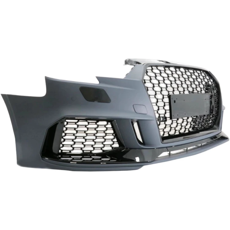 ZDERZKA KOMPLETNY RS LOOK GRILL ATRAPY ZAŚLEPKI PRZÓD AUDI A3 8V 2017- LIFT