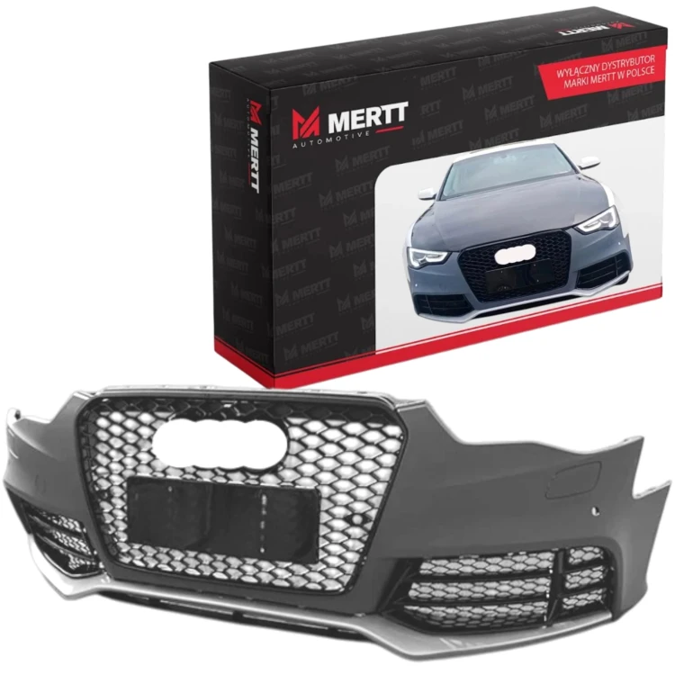 ZDERZAK KOMPLETNY RS LOOK ATRAPA GRILL ZAŚLEPKA OSŁONA AUDI A5 8T 2011-2016