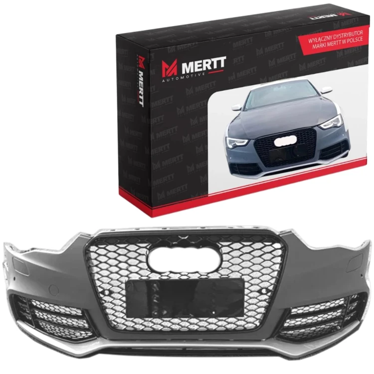 ZDERZAK KOMPLETNY RS LOOK ATRAPA GRILL ZAŚLEPKA OSŁONA AUDI A5 8T 2011-2016