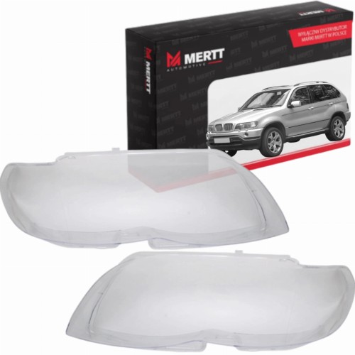 BMW X5 E53 LCI 2003-2006 KOMPLET KLOSZY lampy reflektora przedniego szkła