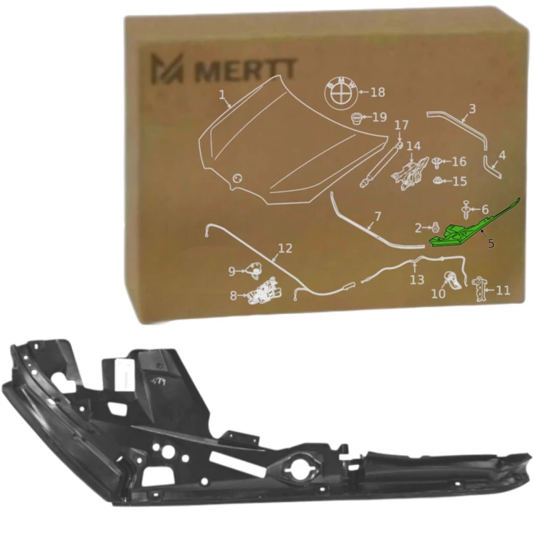 ŚCIANKA BOCZNA OSŁONA BŁOTNIKA FARTUCHA PRAWA 51767418198 BMW X5 G05 X6 G06