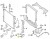 MERCEDES W205 2014 - 2021 MOCOWANIE CHWYT CHŁODNIC LEWE A2055014120