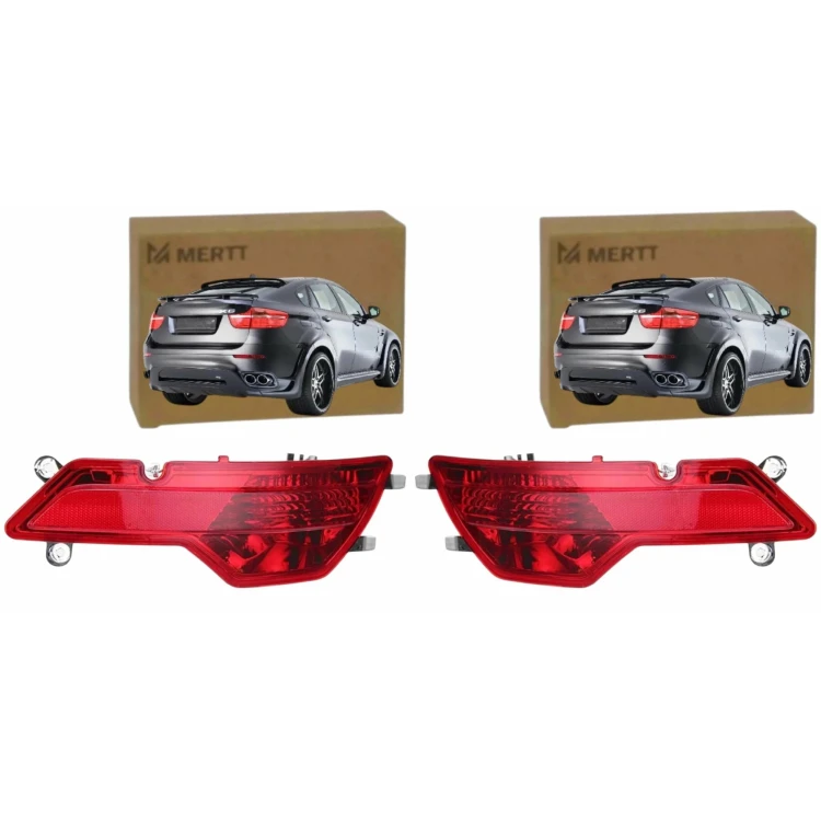 BMW X6 E71 2007-2014 LAMPY PRZECIWMGIELNE TYŁ PRAWA LEWA Z ODBLASKIEM
