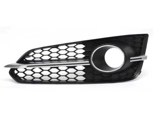 AUDI A8 D4 S8 LIFT 2013- KRATKA ZDERZAKA ATRAPA CHROM LEWA 4H0807679AF