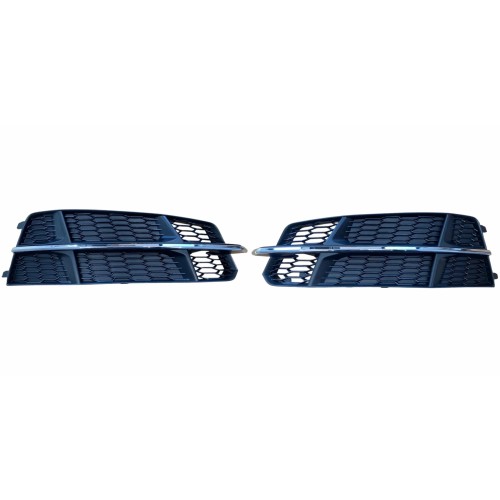 KPL x2 Kratka zderzaka PRAWA LEWA atrapa zaślepka Audi A6 C7 14-18 S-LINE