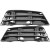 KPL x2 KRATKA ZDERZAKA KOMPLET atrapa przód AUDI A4 B9 15-19 czarna CHROM