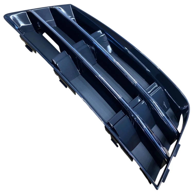 KPL x2 KRATKA ZDERZAKA KOMPLET atrapa przód AUDI A4 B9 15-19 czarna CHROM