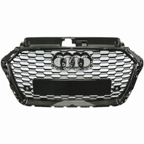 AUDI A3 8V 2016- LIFT ATRAPA GRILL CZARNY POŁYSK PLASTER MIODU