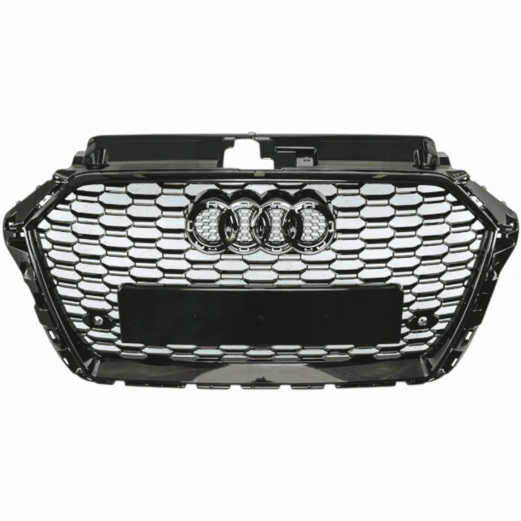 AUDI A3 8V 2016- LIFT ATRAPA GRILL CZARNY POŁYSK PLASTER MIODU