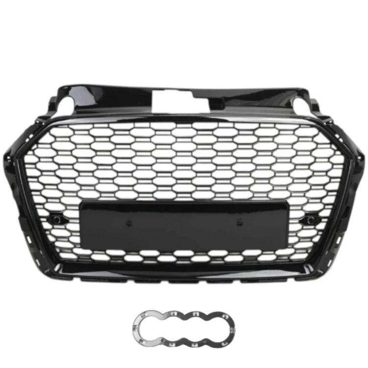 AUDI A3 8V 2016- LIFT ATRAPA GRILL CZARNY POŁYSK PLASTER MIODU