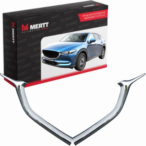 MAZDA CX-5 II KF 2017-2021 LISTWY GRILLA ATRAPY CHROM LEWA PRAWA KOMPLET