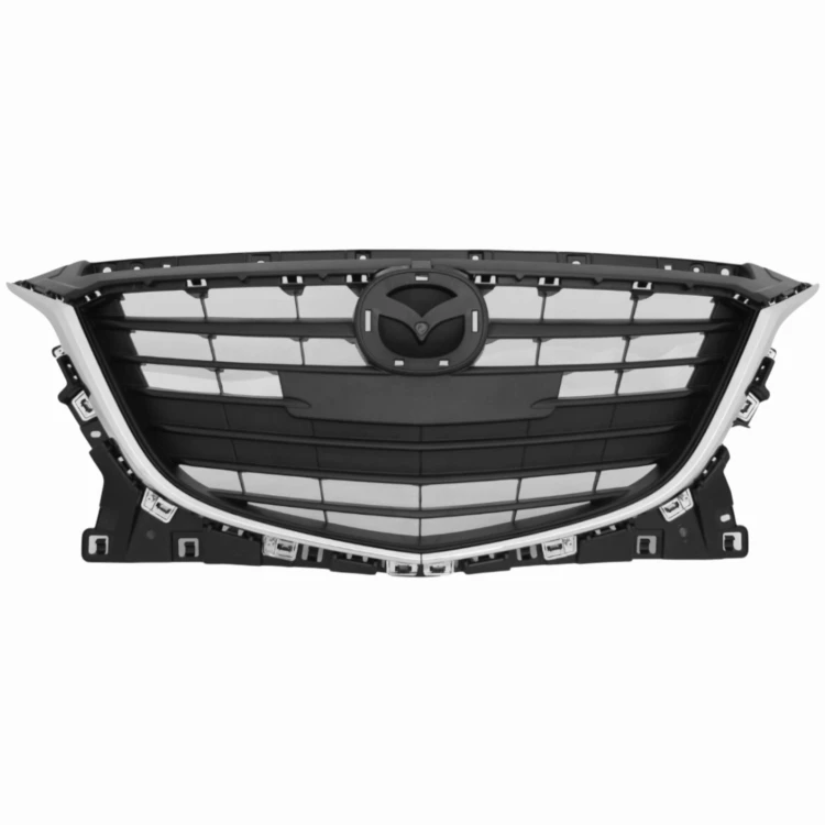 MAZDA 3 2013-2017 ATRAPA CHŁODNICY GRILL ZDERZAKA PRZÓD CHROM BHN1507J1A