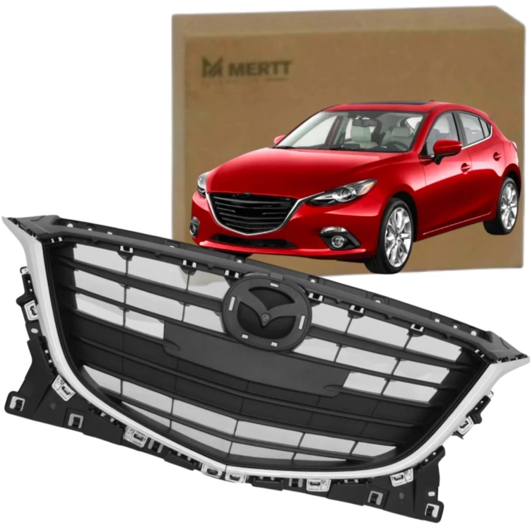 ATRAPA CHŁODNICY GRILL ZDERZAKA PRZÓD CHROM BHN1507J1A MAZDA 3 2013-2017