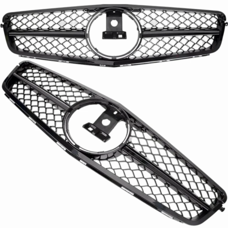 MERCEDES C W204 07-14 GRILL ATRAPA PRZEDNIA CZARNY POŁYSK GT