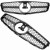 GRILL ATRAPA PRZEDNIA MERCEDES C W204 07-14 CZARNY POŁYSK GT