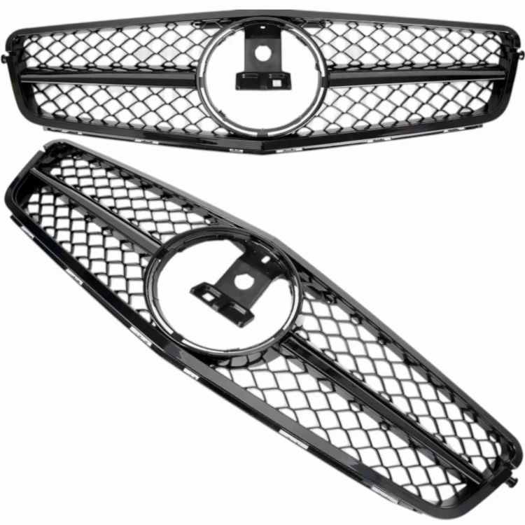 GRILL ATRAPA PRZEDNIA MERCEDES C W204 07-14 CZARNY POŁYSK GT