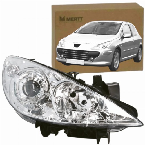 REFLEKTOR LAMPA PRZEDNIA PRAWA H1 H7 620686 + SILNIK PEUGEOT 307 2005-2009