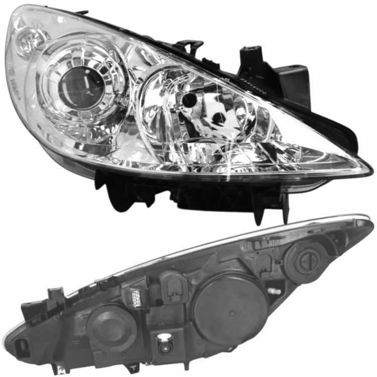 REFLEKTOR LAMPA PRZEDNIA PRAWA H1 H7 620686 + SILNIK PEUGEOT 307 2005-2009