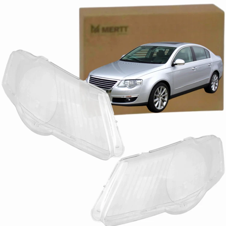 KPL x2 Klosz PRAWY LEWY szkło reflektora lampa VW Passat B6 Bi-Xenon 05-10