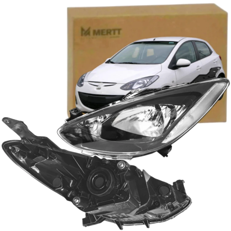 REFLEKTOR LAMPA PRZEDNIA LEWA PRAWA H4 MAZDA 2 2007-2014 KOMPLET