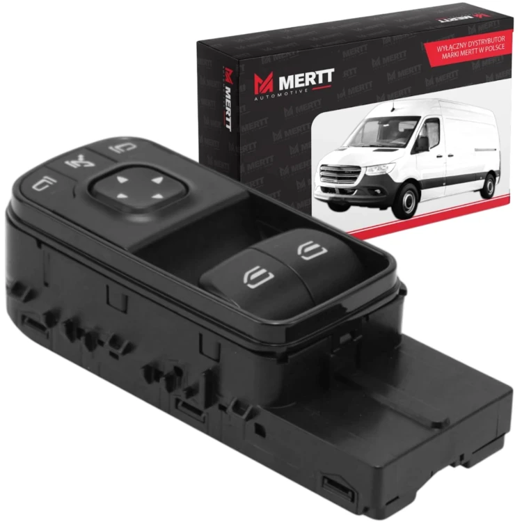 MERCEDES SPRINTER W907 W910 PANEL LEWY PRZÓD PRZEŁĄCZNIK SZYB LUSTEREK