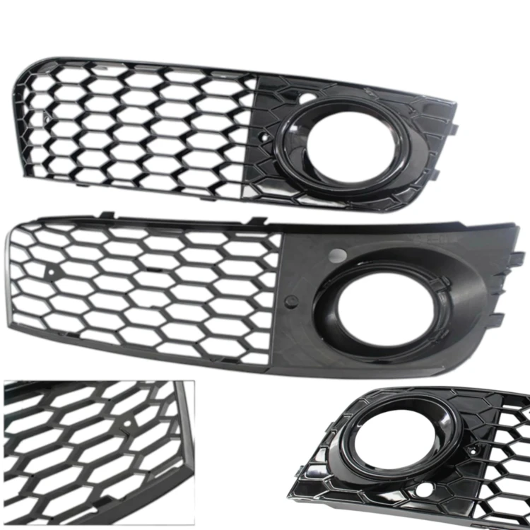Audi A4 B8 08-11 KRATKI atrapy zaślepki ZDERZAKA PLASTER MIODU RS LOOK