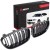 BMW Seria 1 E87 E81 E82 2007-2012 LIFT Nerki atrapa Grill czarny Połysk
