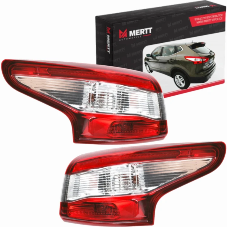LAMPY TYLNE ZEWNĘTRZNE LED LEWA PRAWA NISSAN QASHQAI J11 2014- KOMPLET