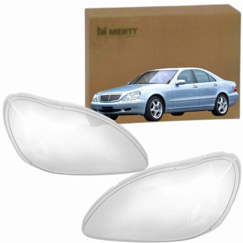 x2 KLOSZ PRAWY + LEWY szkło reflektora lampa Mercedes S Klasa W220 03-05