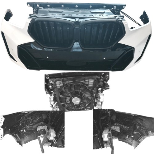ZESTAW pas przedni chłodnice zderzak wentylator belka BMW X6 G06 LIFT LCI