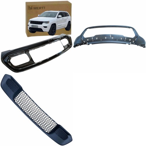 JEEP GRAND CHEROKEE IV WK2 2017-2021 ZDERZAK DOLNY ATRAPA RAMKA BLACK