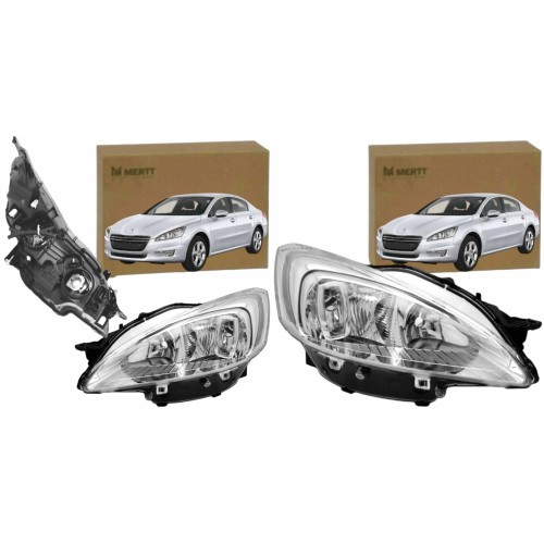 PEUGEOT 508 2010-2014 REFLEKTOR LAMPA PRZEDNIA PRAWA LEWA H7 H7 KOMPLET