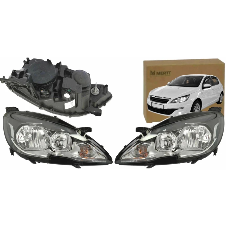 PEUGEOT 308 2013-2017 REFLEKTOR LAMPA PRZEDNIA PRAWA LEWA 9677522980 h7 hb3