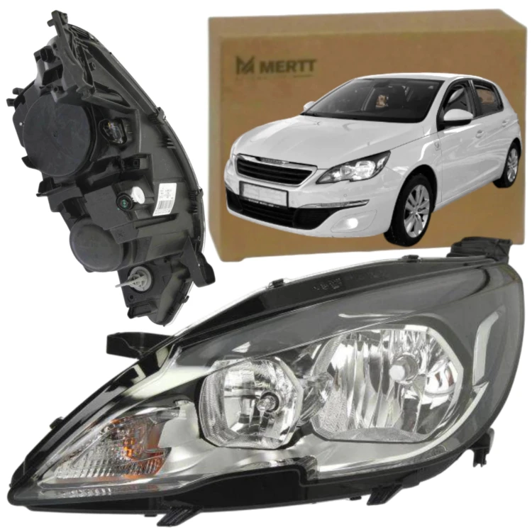 PEUGEOT 308 2013-2017 REFLEKTOR LAMPA PRZEDNIA PRAWA LEWA 9677522980 h7 hb3
