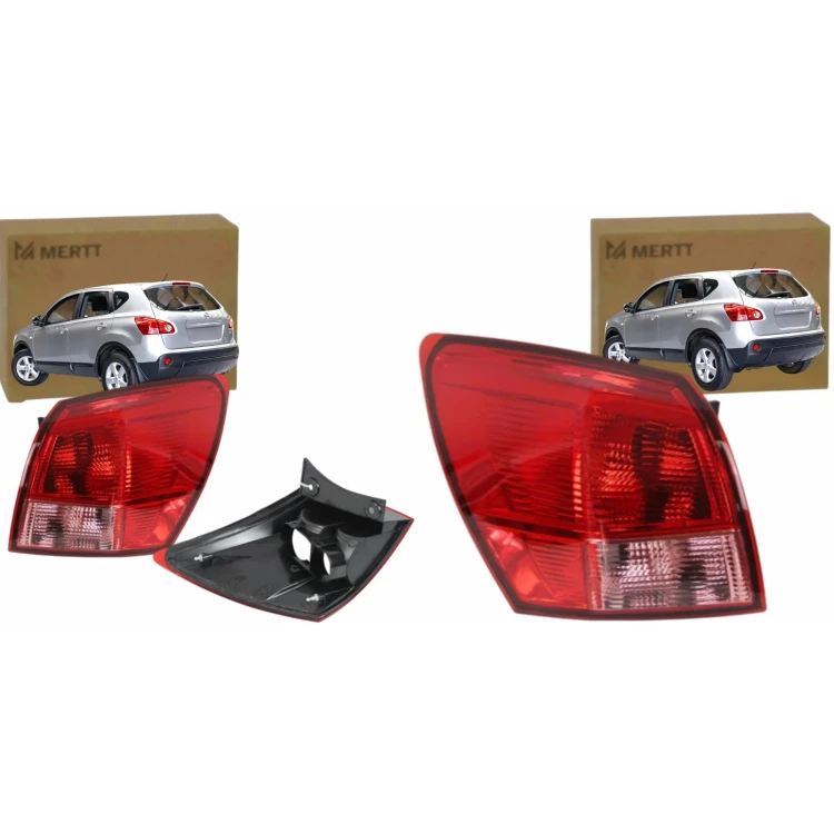 LAMPY TYLNE ZEWNĘTRZNE PRAWA LEWA NISSAN QASHQAI 2007-2010 KOMPLET