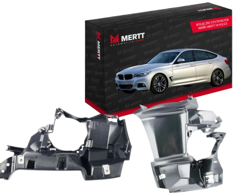 ZESTAW UCHWYT ŚLIZG MOCOWANIE LAMPY HALOGENU LEWE+PRAWE BMW 3 F34 LIFT
