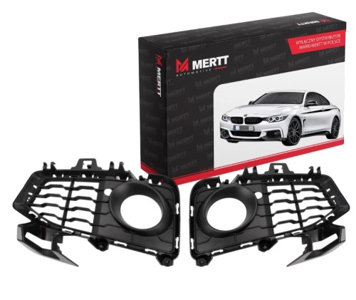 ZESTAW Atrap Kratka Ramka Zderzak PRAWA+LEWA BMW4 F32 F33 F36 M-pakiet