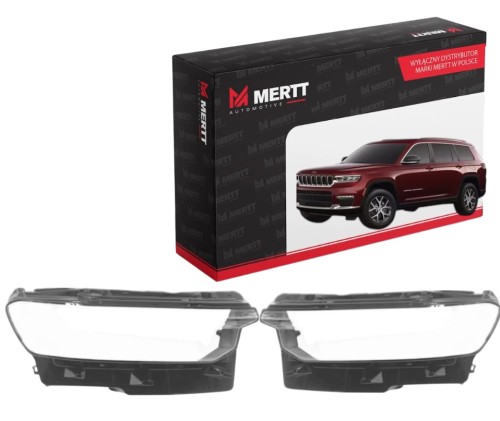 ZESTAW JEEP Cherokee WL 2021+ KLOSZ SZKŁO LAMPY PRZEDNIEJ PRAWY+LEWY