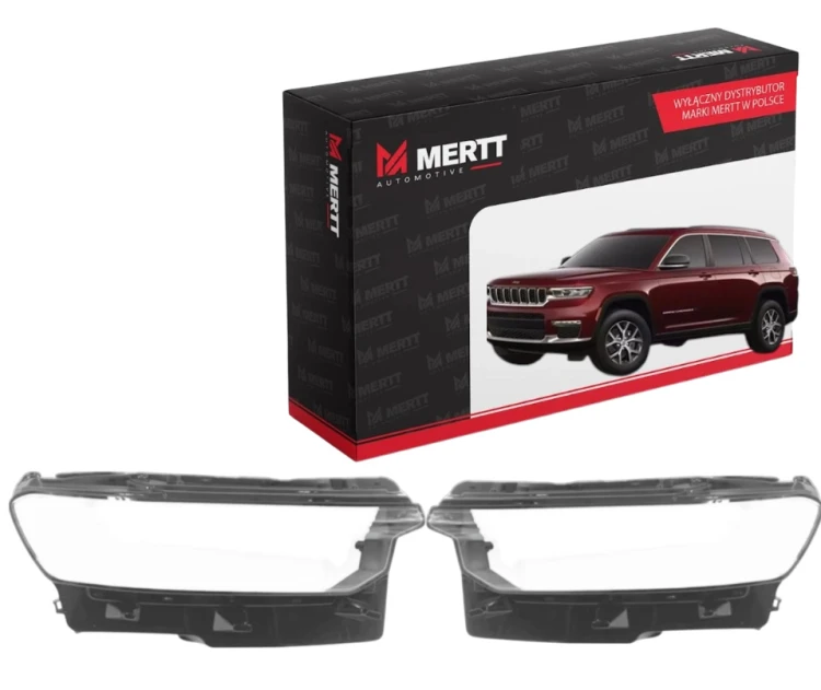 ZESTAW JEEP Cherokee WL 2021+ KLOSZ SZKŁO LAMPY PRZEDNIEJ PRAWY+LEWY