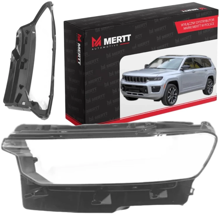ZESTAW JEEP Cherokee WL 2021+ KLOSZ SZKŁO LAMPY PRZEDNIEJ PRAWY+LEWY