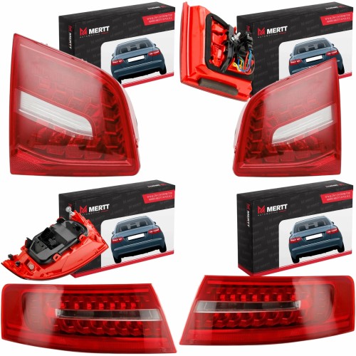 ZESTAW Lampa PRAWA+LEWA LED Audi A6 C6 08-011 sedan w błotnik tylna