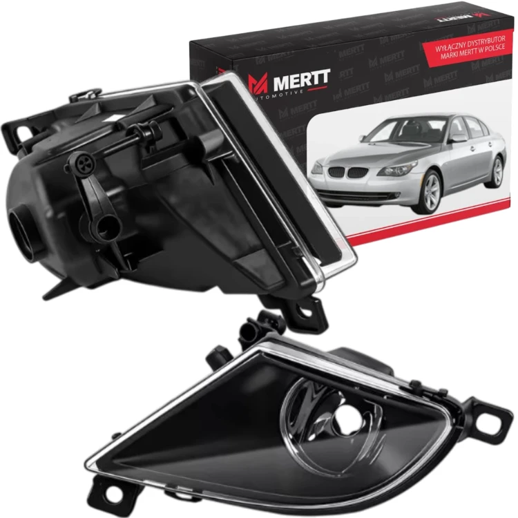 ZESTAW HALOGENÓW R+L LAMPA PRZECIWMGIELNA PRZEDNIA BMW SERIA 5 E60/E61 LIFT
