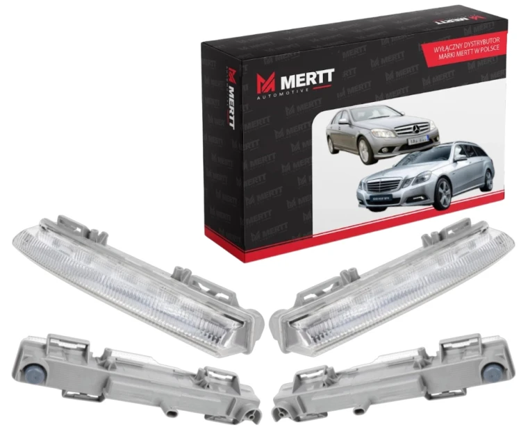 ZESTAW MERCEDES W204 W212 C207 LAMPA ŚWIATŁO JAZDY DZIENNEJ DRL LEWE+PRAWE