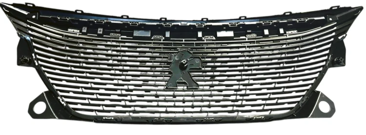 ZESTAW PEUGEOT 2008 2019-GRILL+NAKŁADKA GÓRNA PASA+DOLNY SPOILER ZDERZAKA