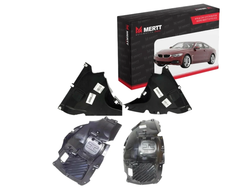 BMW F32 F33 F36 13-20 2X OSŁONA NADKOLE TRÓJKĄT + 2X NADKOLE PRZEDNIE (R+L)