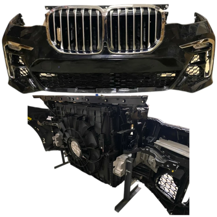 ZESTAW pas przedni chłodnice zderzak wentylator belka BMW X7 G07 M PAKIET