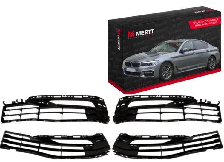 ZESTAW KRATKA BOCZNA ATRAPA ZAŚLEPKA BMW 5 G30 G31 MODERN LUXURY LEWA+PRAWA